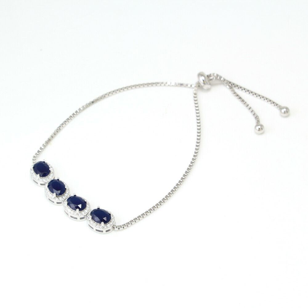 925 Sterling Silver Gemstones Bracelets Jewelry - Chainstones