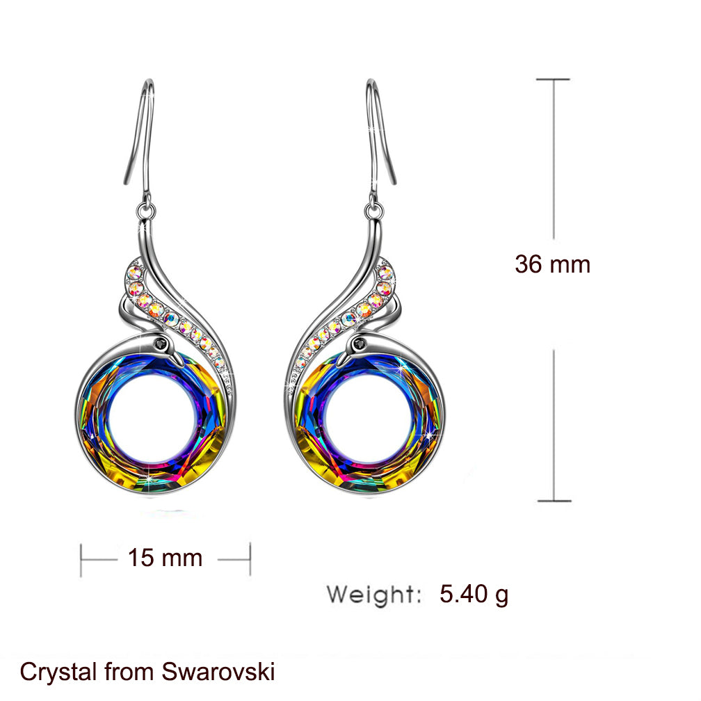 Swarovski AB Crystal Earrings - Chainstones