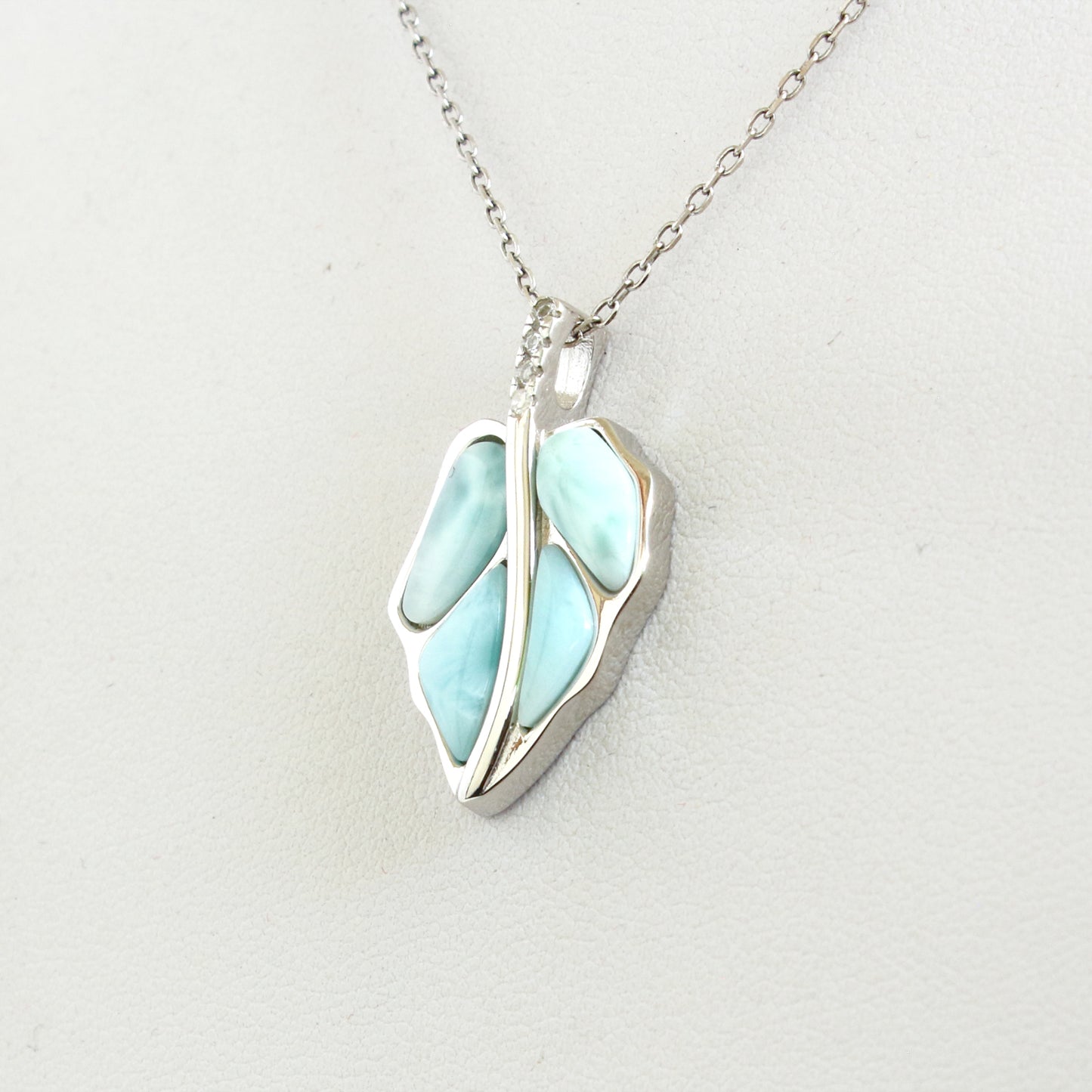 Larimar Gemstones Pendant Necklace - Chainstones