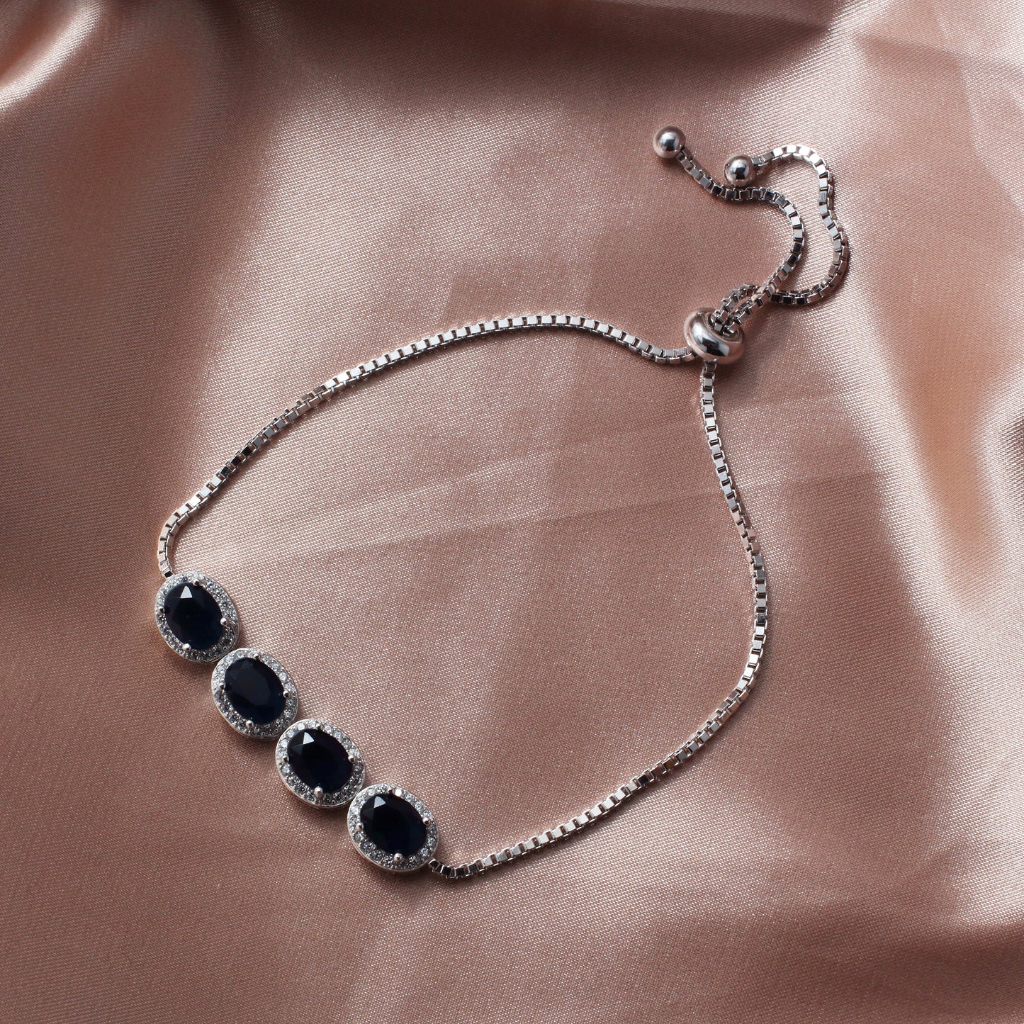 925 Sterling Silver Gemstones Bracelets Jewelry - Chainstones