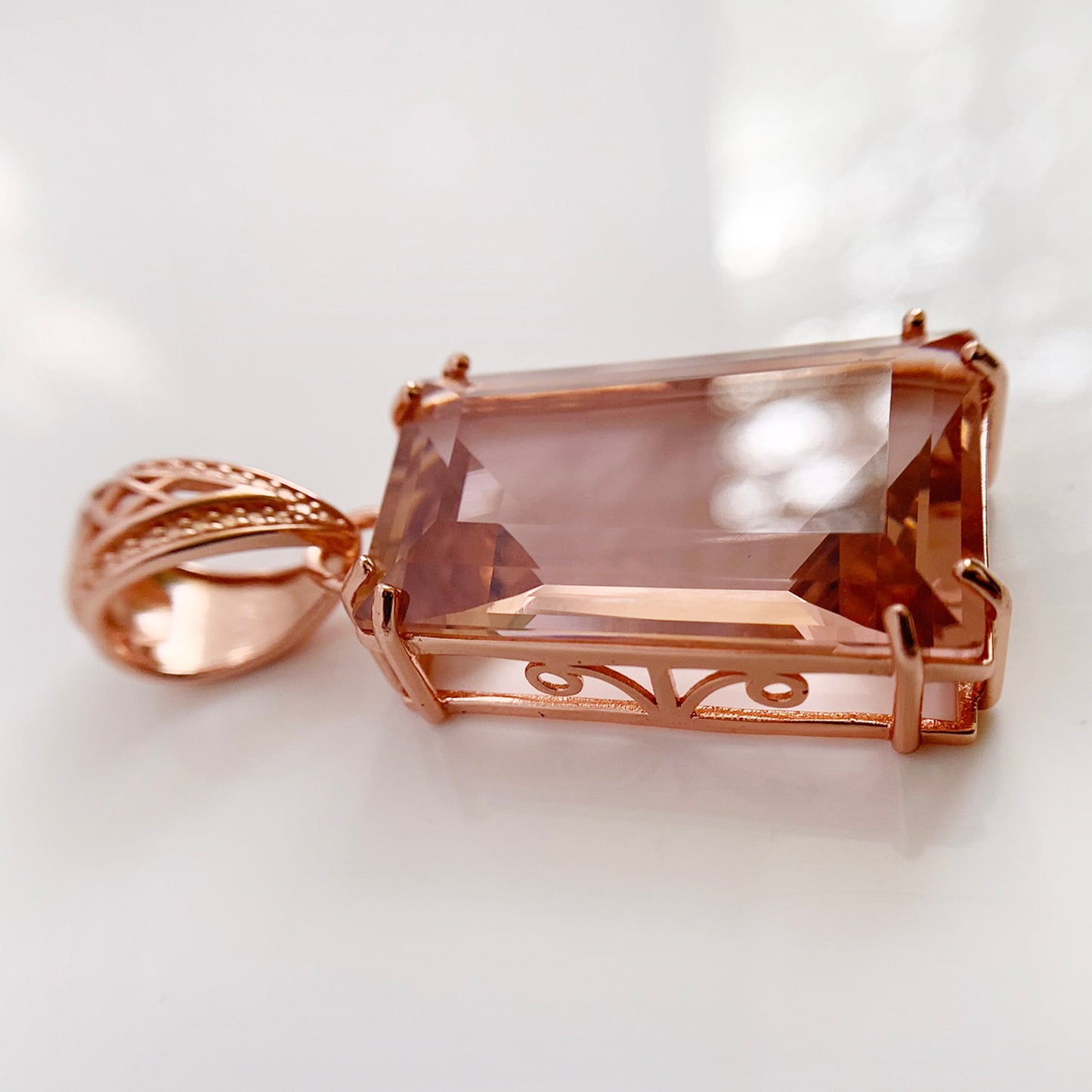 Pink Morganite Necklace