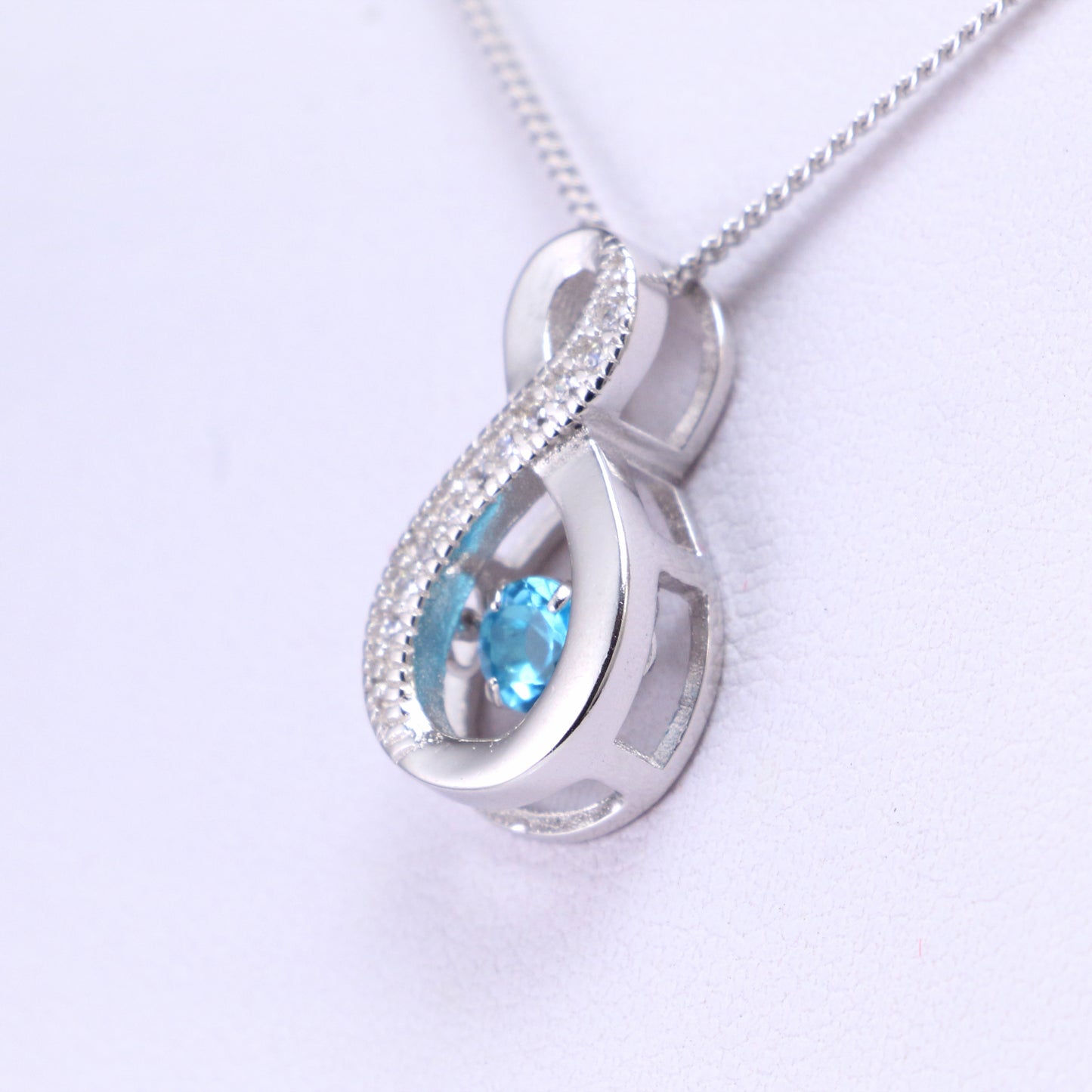 Blue Cubic Zirconia Necklace