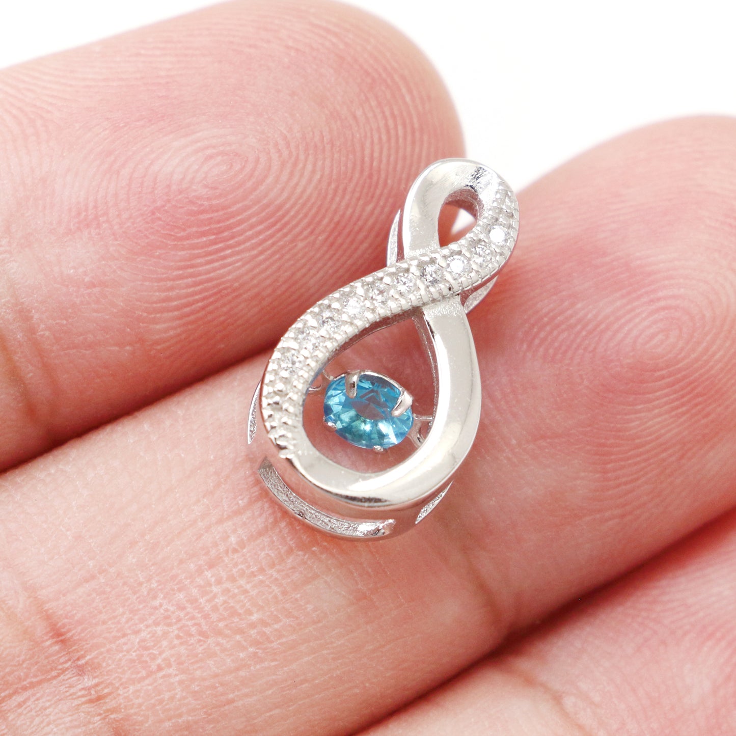 Blue Cubic Zirconia Necklace
