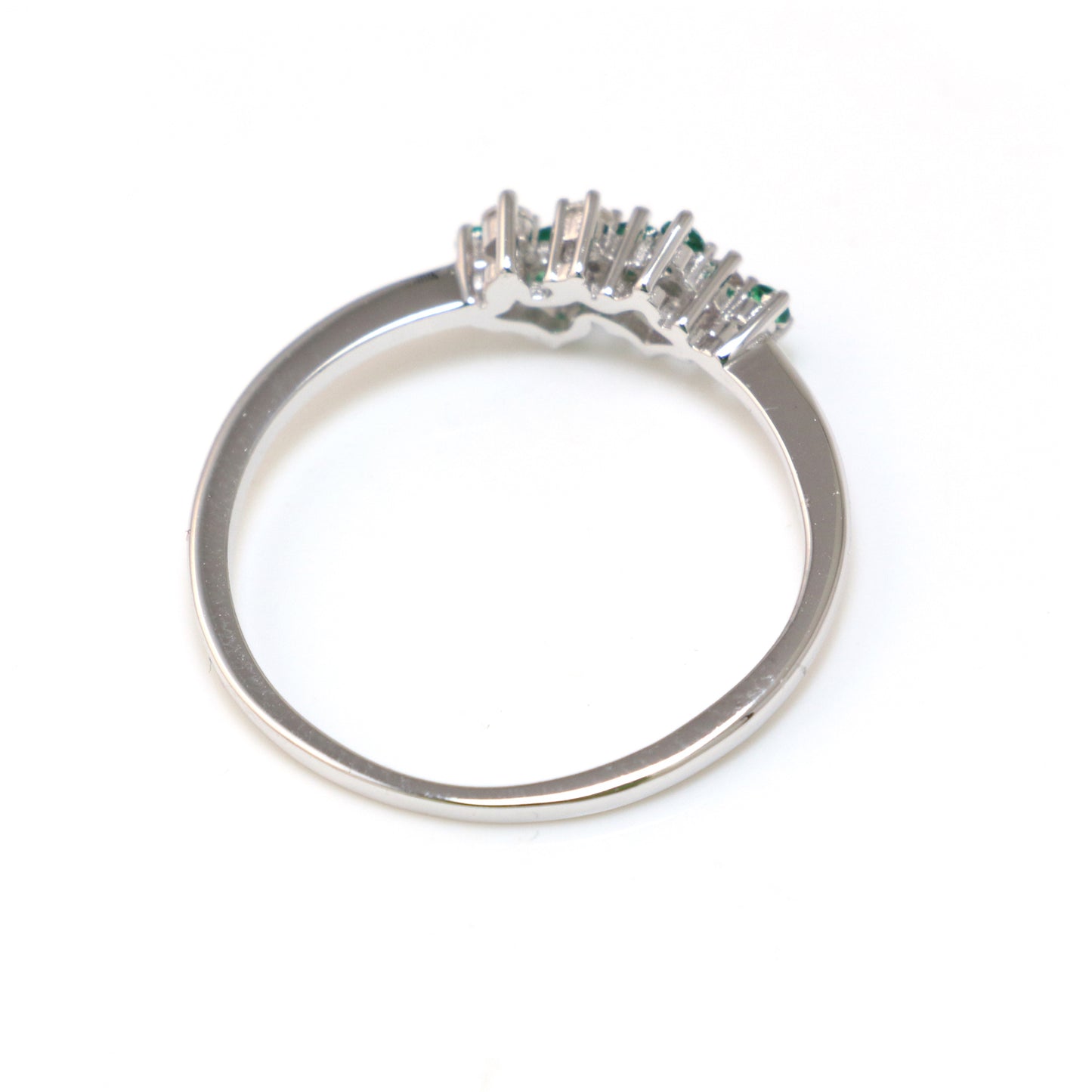 Green CZ Ring - Chainstones