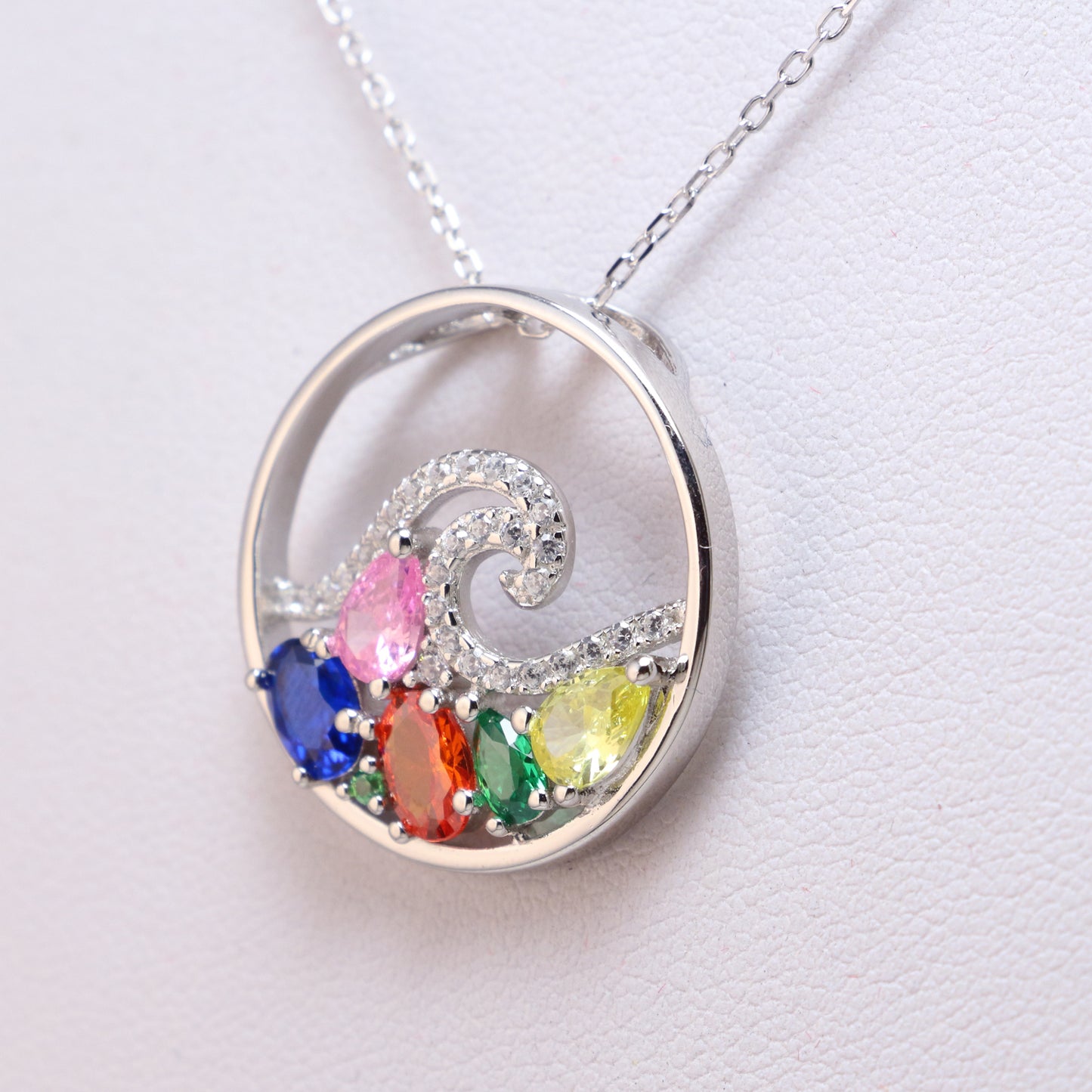 Spinel Necklace 925 Sterling Silver - Chainstones