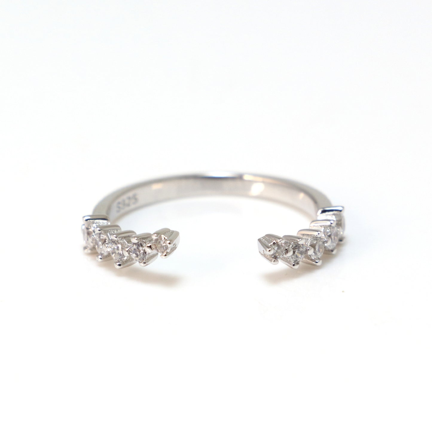 White Cubic Zirconia Rings