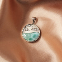 Larimar 925 Sterling Silver Necklace