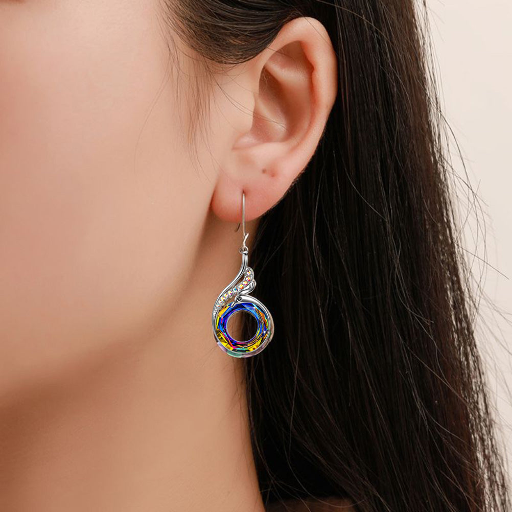 Swarovski AB Crystal Earrings - Chainstones