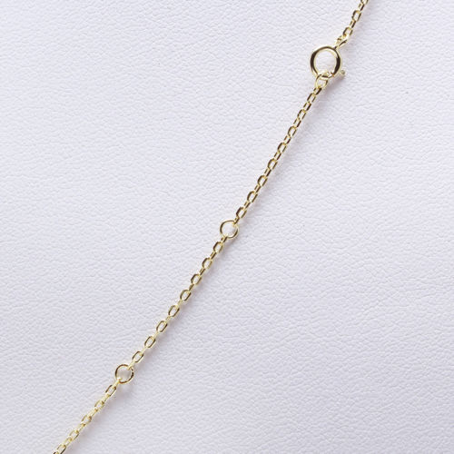 Chainstones Dainty Blue Druzy Pendant | 14mm Stardust Quartz | Yellow Gold Plated 925 Silver - Chainstones