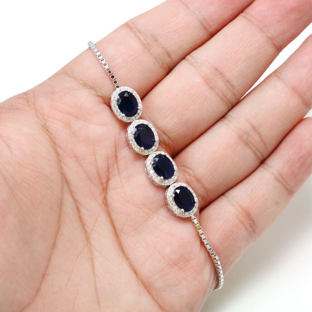 925 Sterling Silver Gemstones Bracelets Jewelry - Chainstones