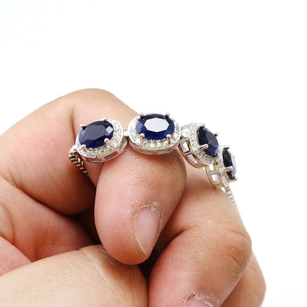 925 Sterling Silver Gemstones Bracelets Jewelry - Chainstones