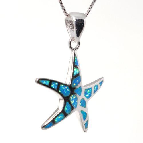 Opal Star Necklace