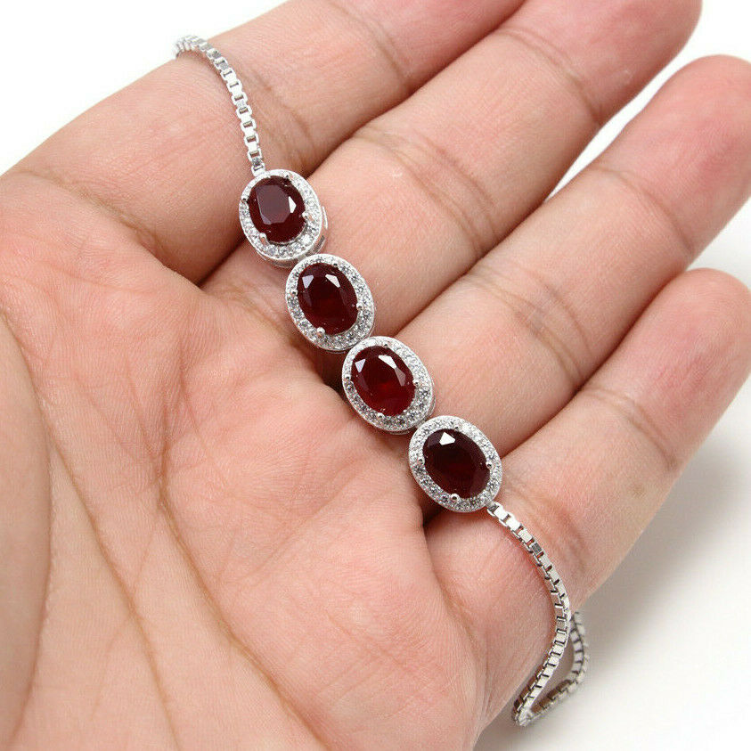 Red Cubic Zirconia Bracelet