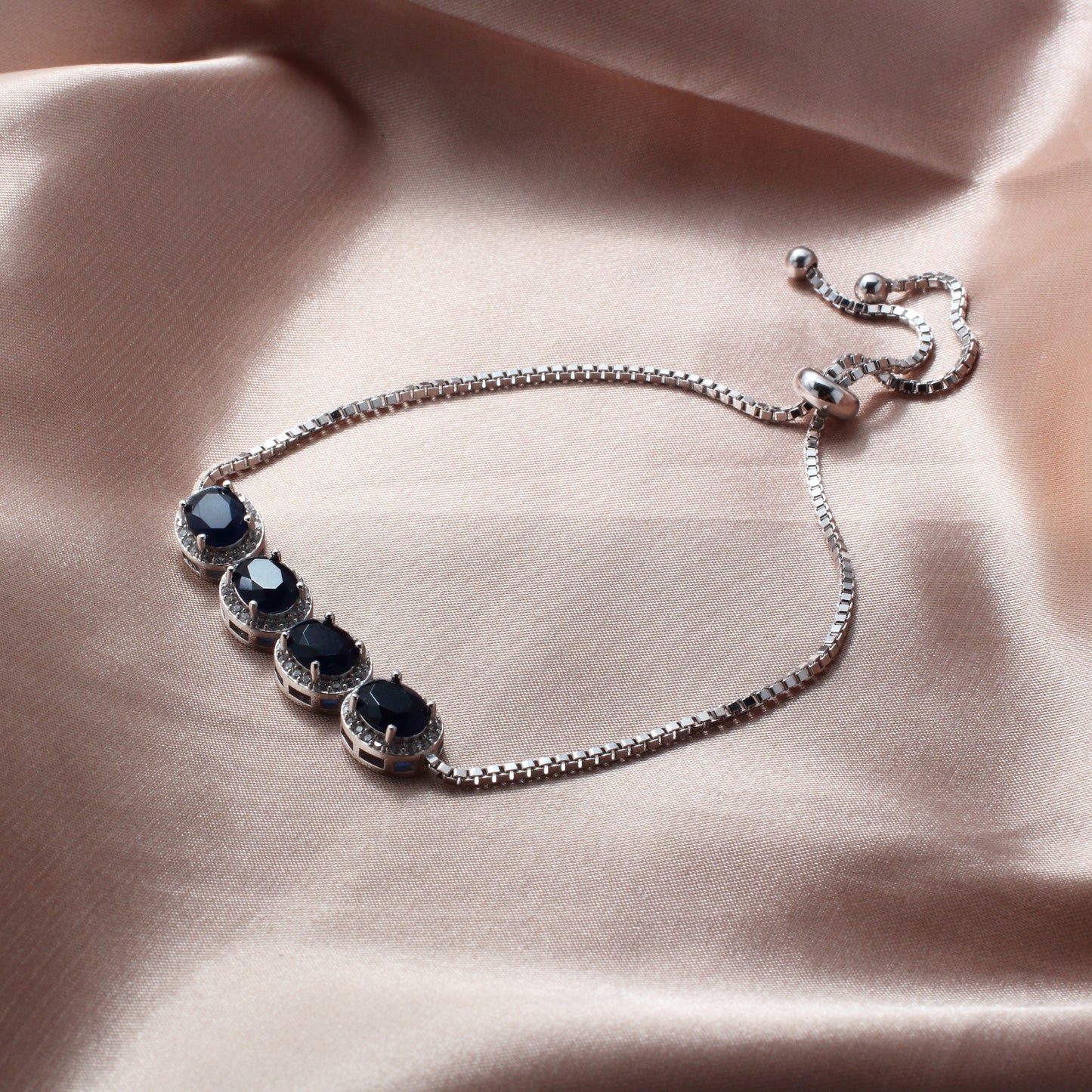 925 Sterling Silver Gemstones Bracelets Jewelry - Chainstones