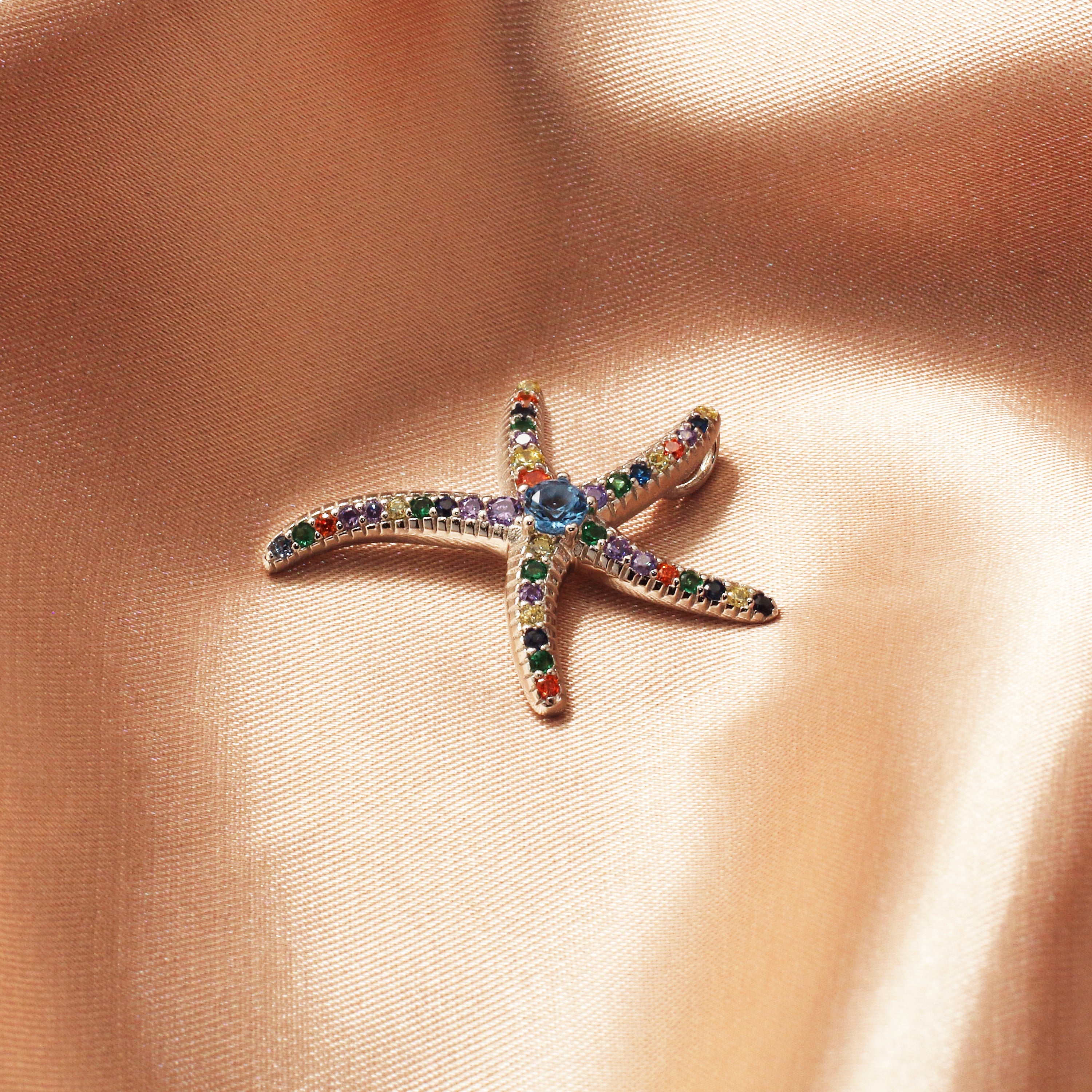 Small Starfish Necklace | Silver Necklace | Sarah Adams