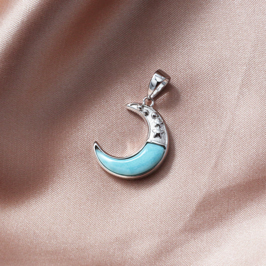 Moon Larimar Necklace - Chainstones