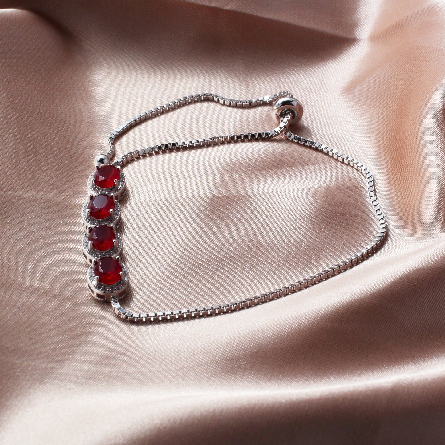 Red Cubic Zirconia Bracelet