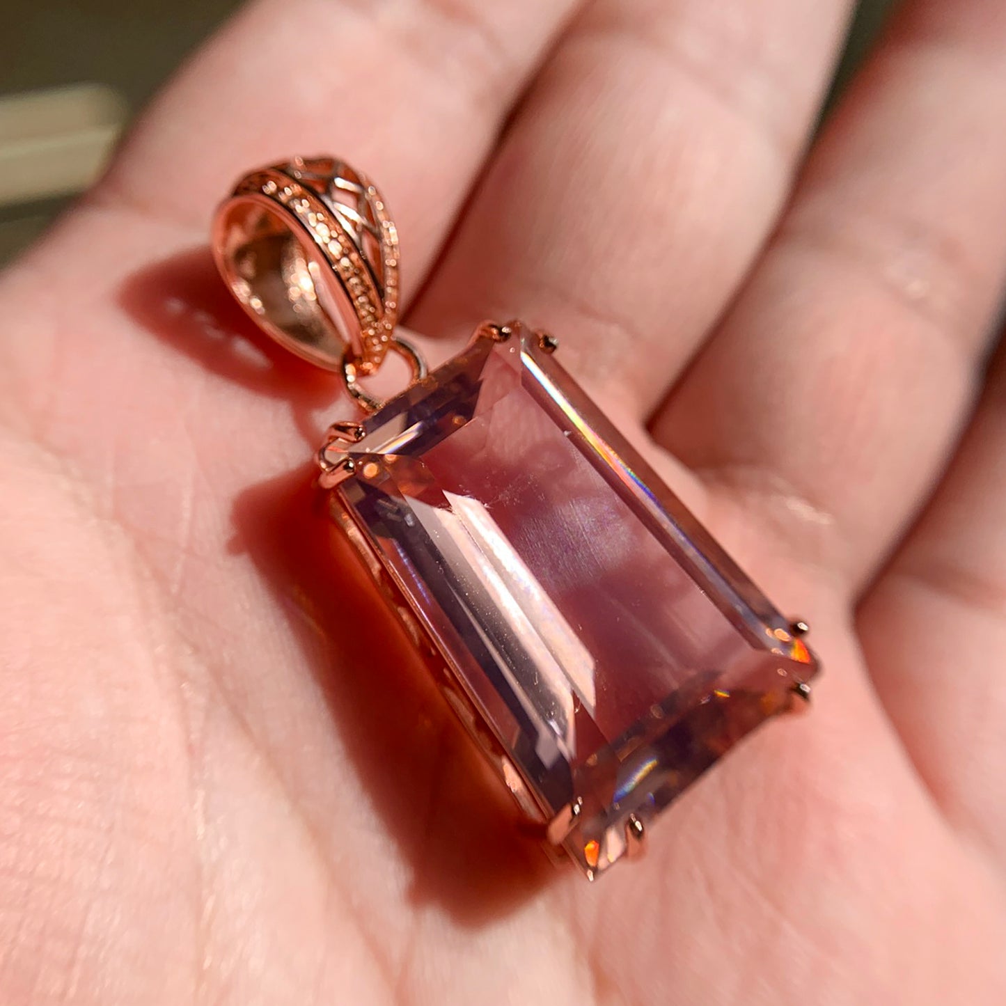 Pink Morganite Necklace