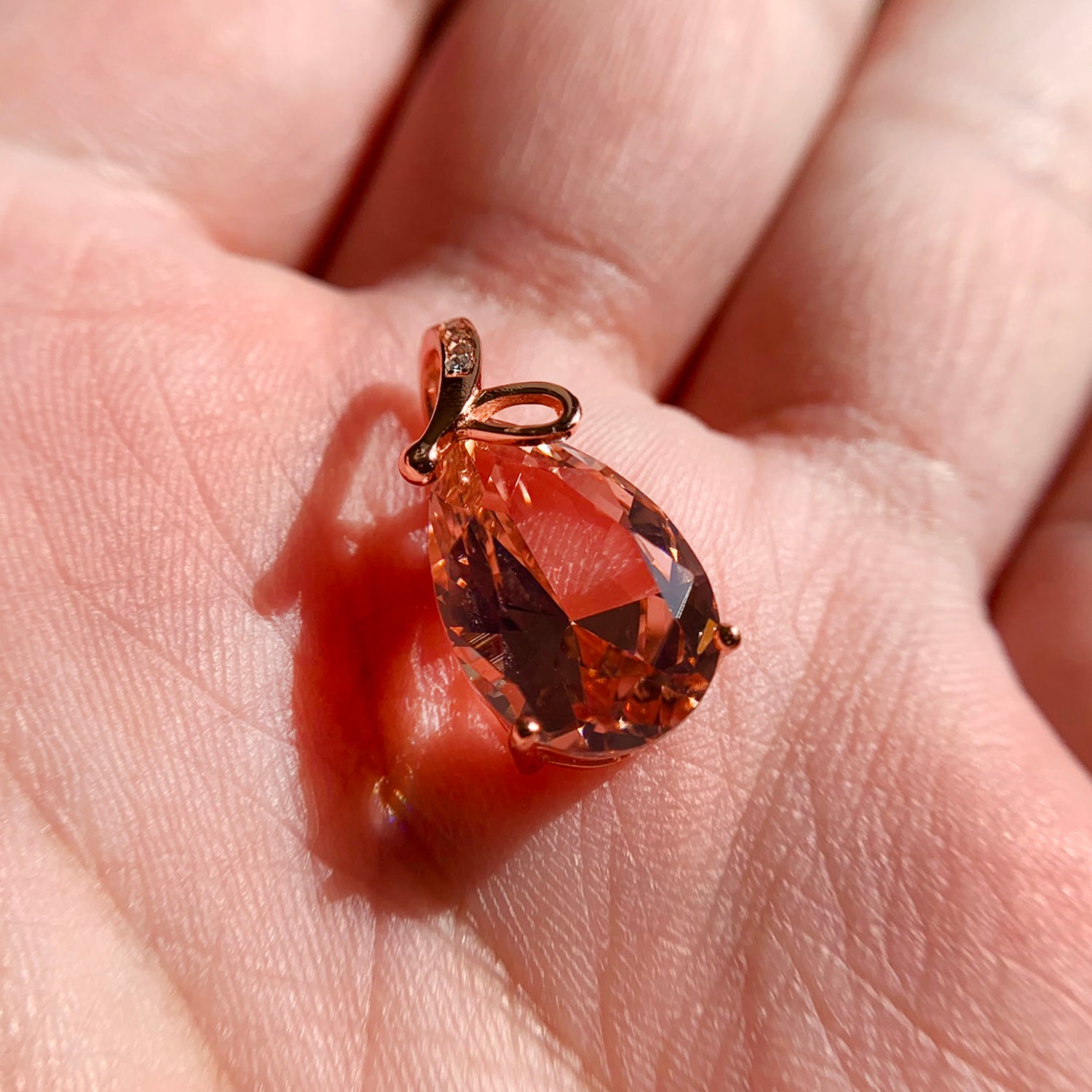 Morganite Pendant Necklace