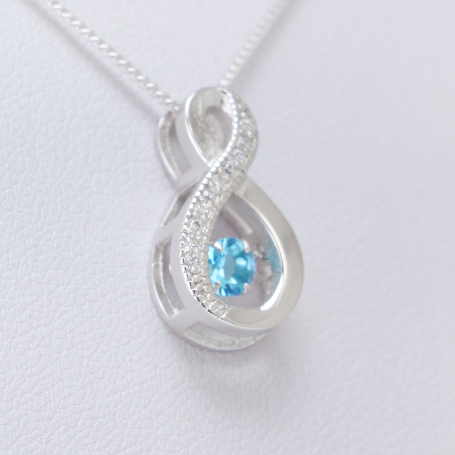 Blue Cubic Zirconia Necklace