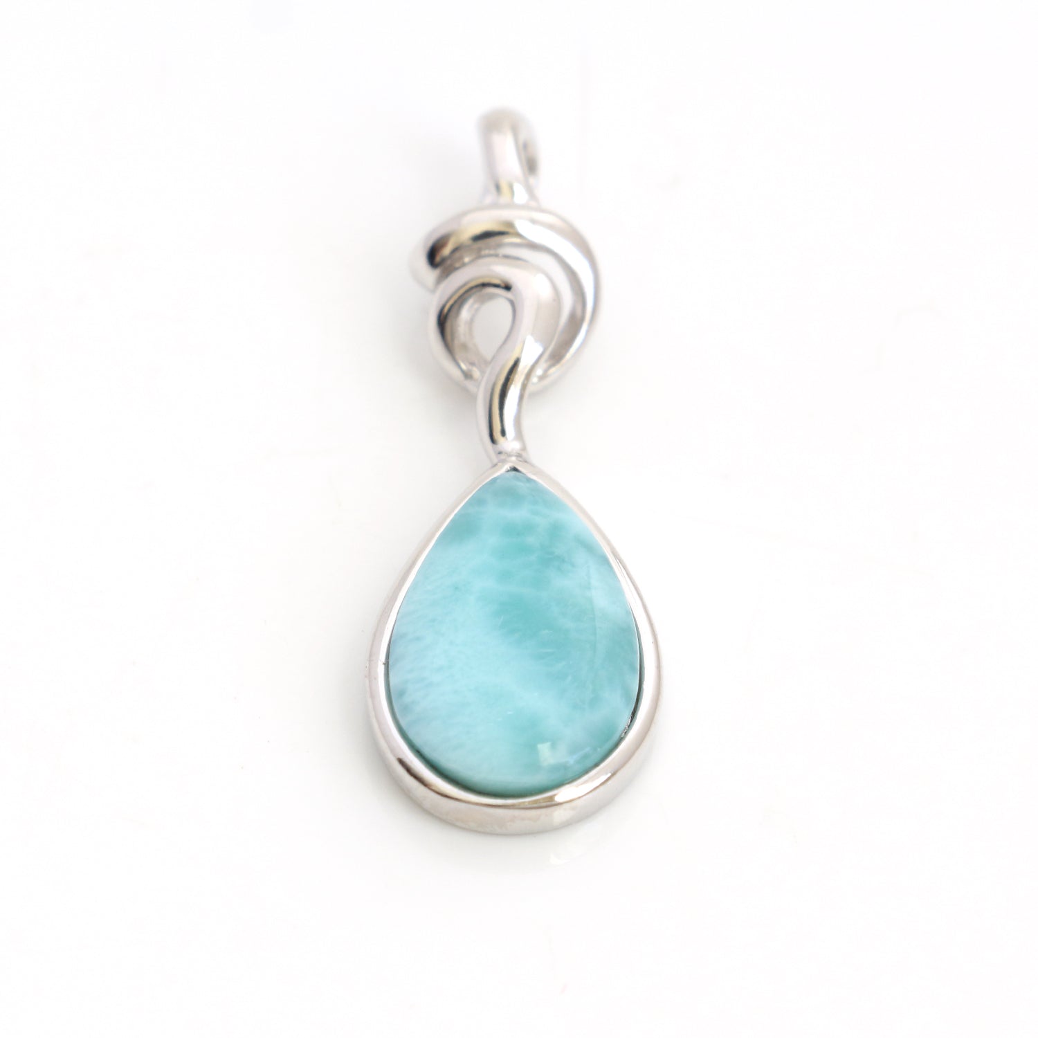 Larimar Necklace 925 Sterling Silver - Chainstones
