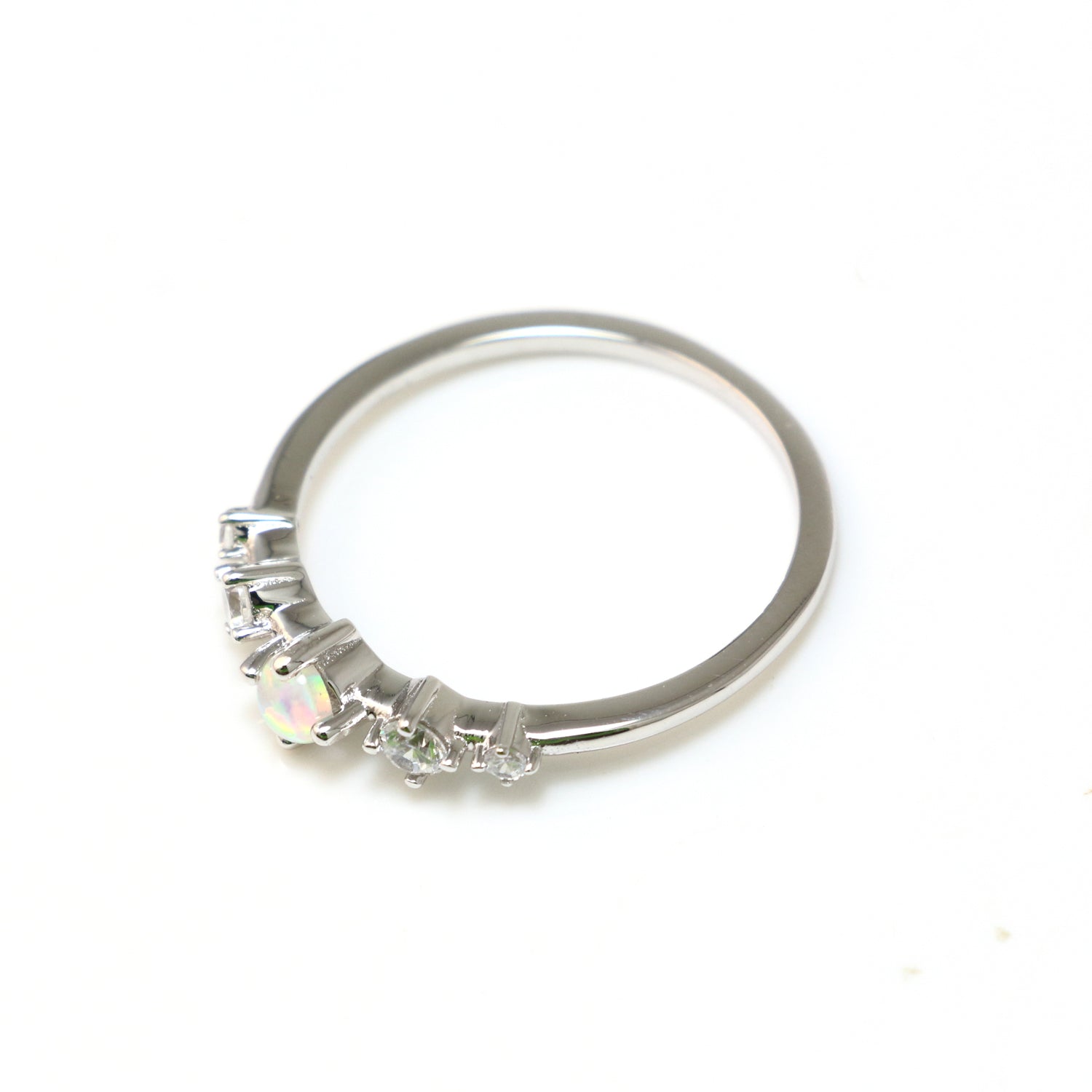 Sterling Silver Opal Ring 