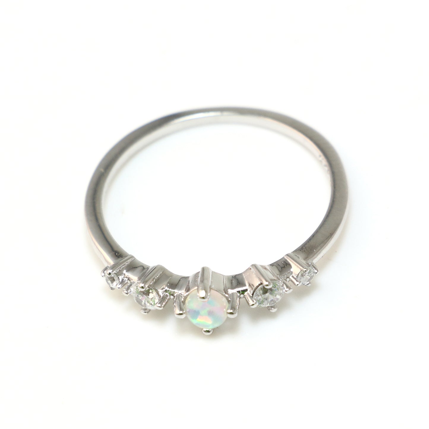 Sterling Silver Opal Ring 