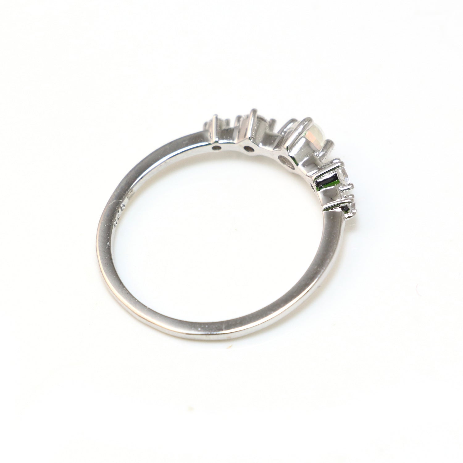 Sterling Silver Opal Ring 
