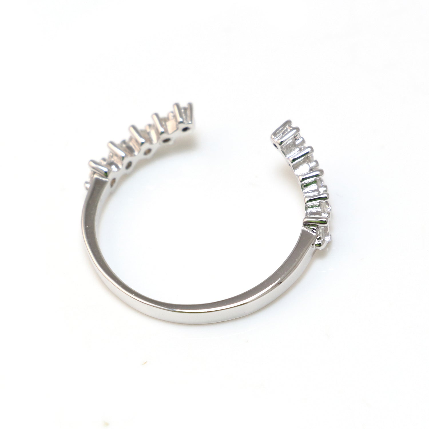 White Cubic Zirconia Rings 