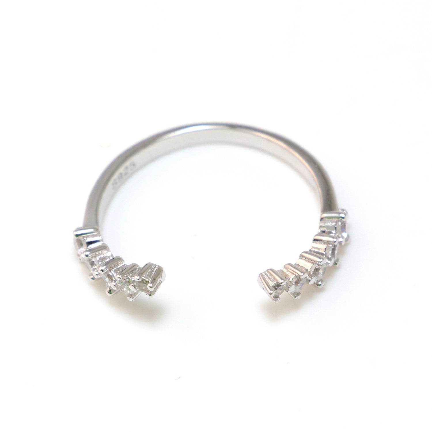 White Cubic Zirconia Rings 