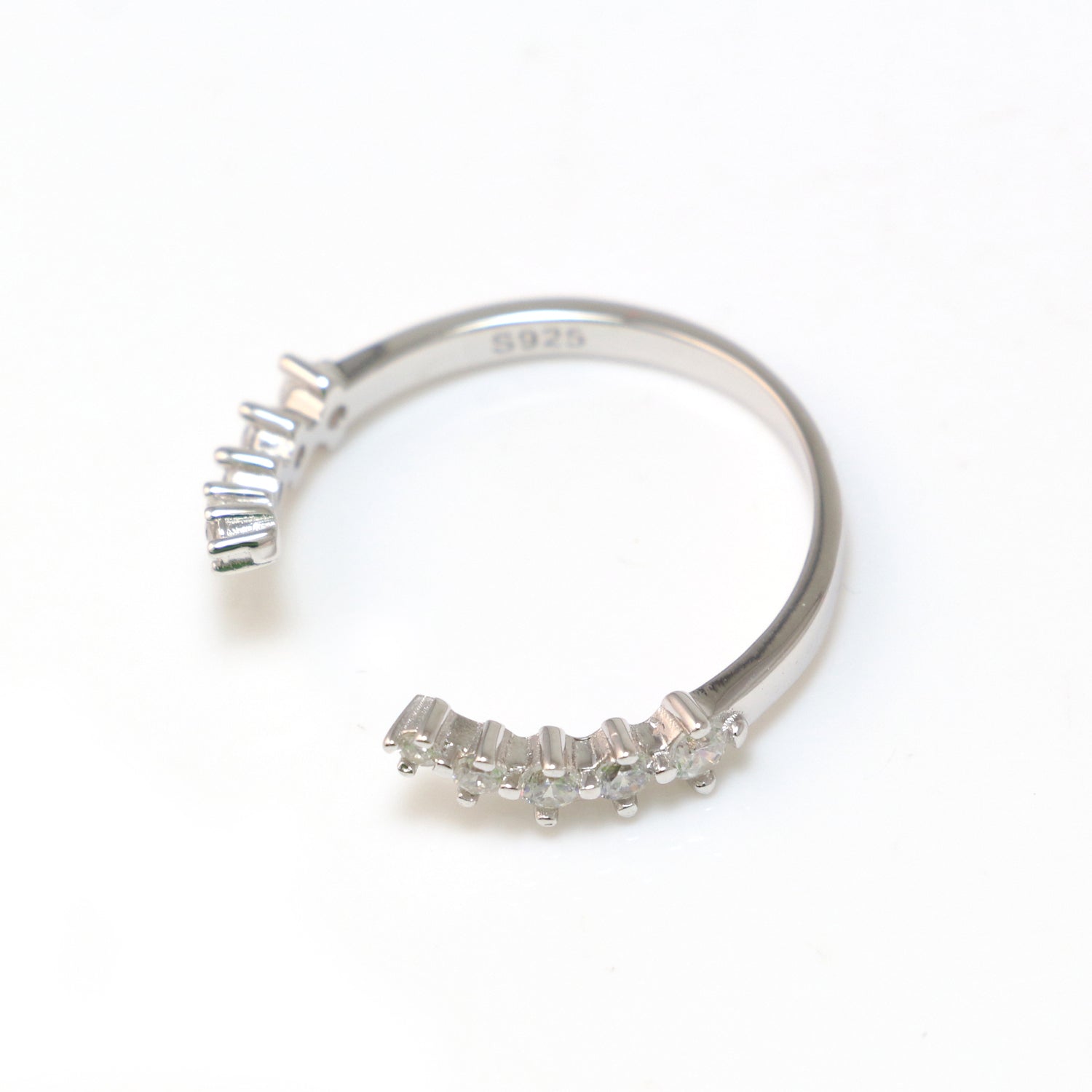 White Cubic Zirconia Rings 