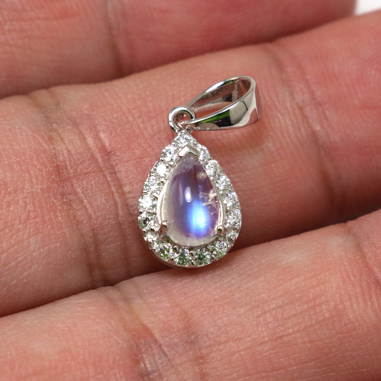 Blue Moonstone Necklace