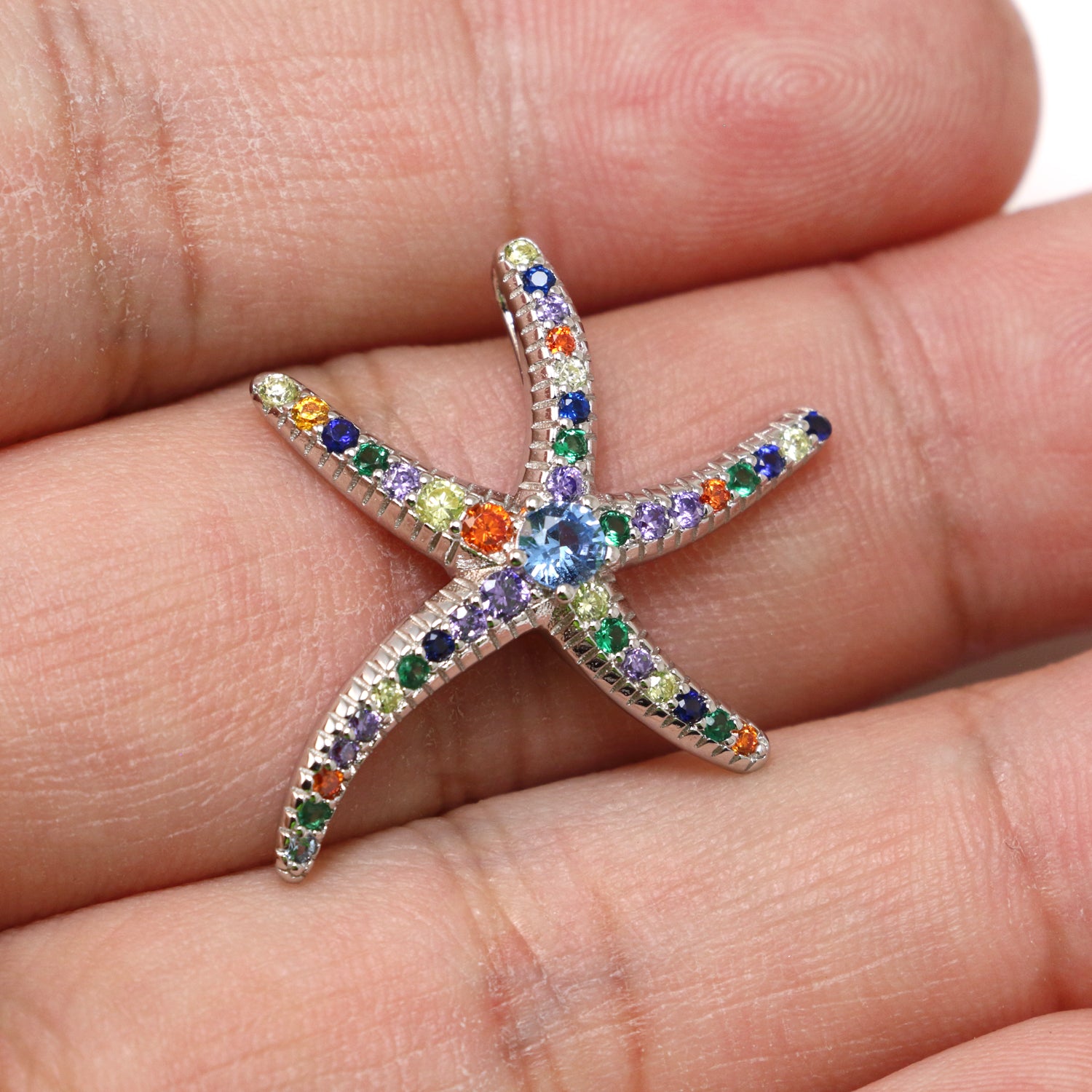 Starfish Necklace Silver