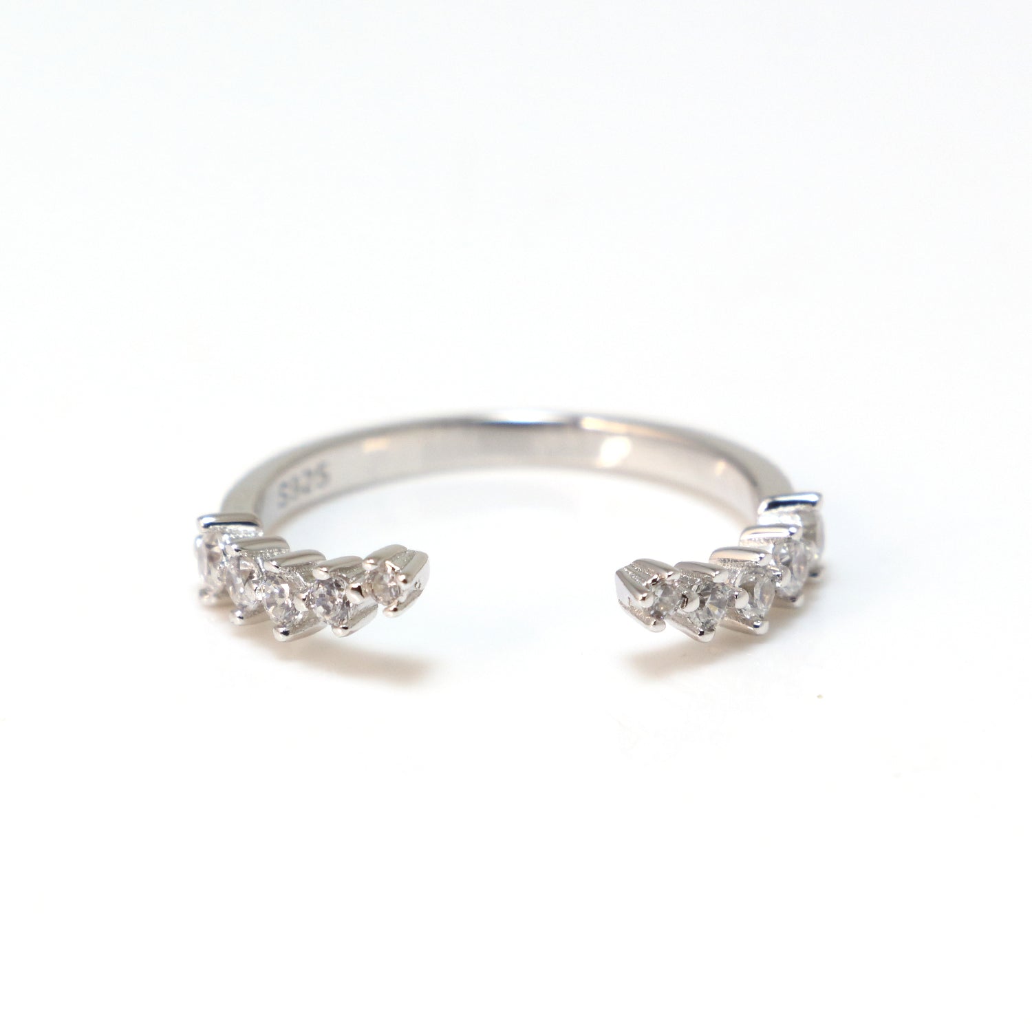 White Cubic Zirconia Rings 