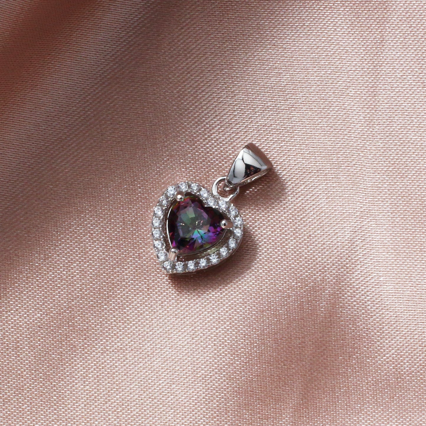 Mystic Topaz 925 Sterling Silver Necklace - Chainstones