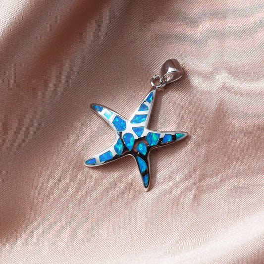 Star Opal Gemstones Silver Necklace - Chainstones