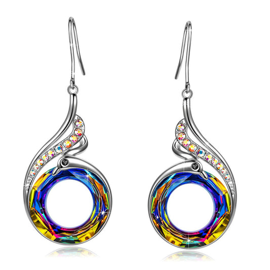 Swarovski AB Crystal Earrings - Chainstones
