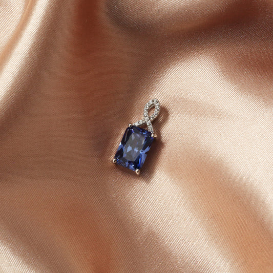 Tanzanite Cubic Zirconia Gemstones  Necklace - Chainstones