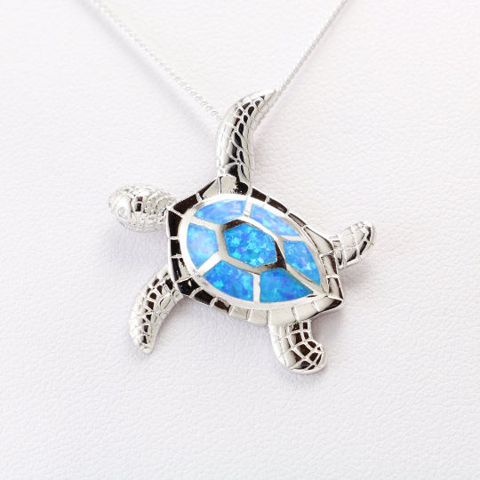 Fire Opal Gemstones Silver Necklace - Chainstones