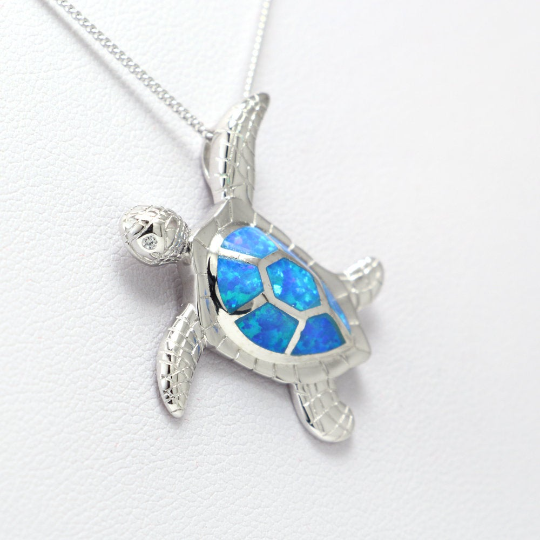 Fire Opal Gemstones Silver Necklace - Chainstones