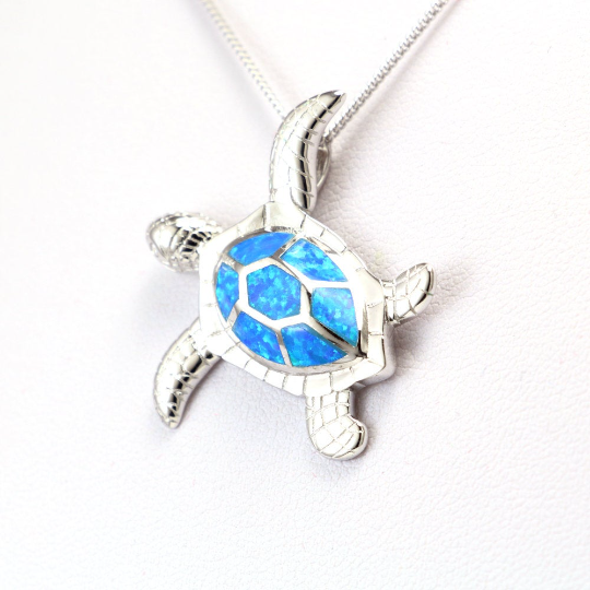 Fire Opal Gemstones Silver Necklace - Chainstones