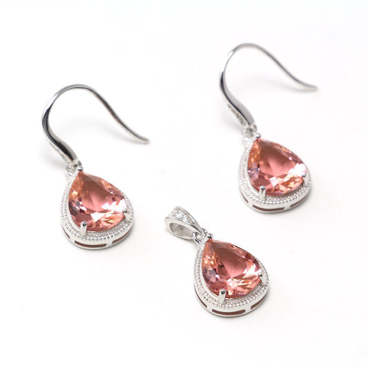 Zulatanite Gemstones Necklace Earrings Set - Chainstones