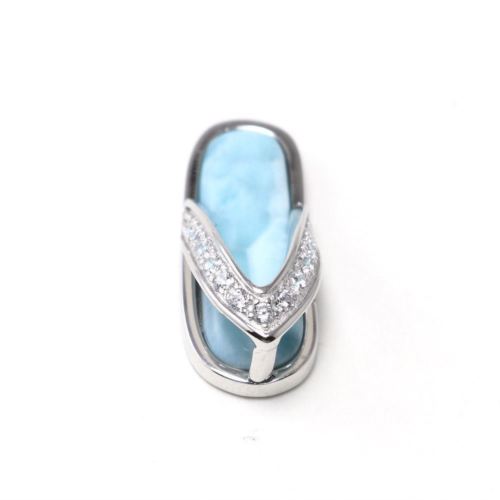 Vintage Larimar Stone Pendant
