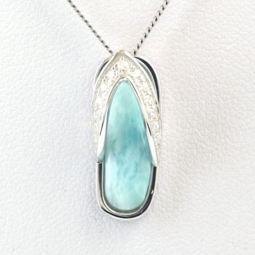 Vintage Larimar Stone Pendant