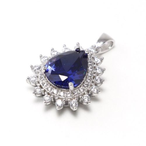 Tanzanite Silver Necklace