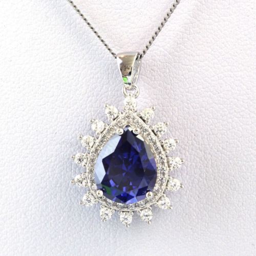 Tanzanite Silver Necklace