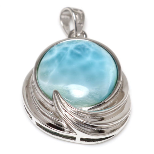 Larimar Gemstones Necklace Pendant