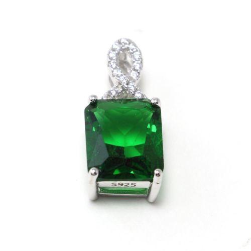 Green Spinel Cubic Zircon Gemstones Necklace