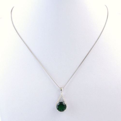 Green Spinel Gemstones Necklace