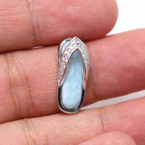 Vintage Larimar Stone Pendant